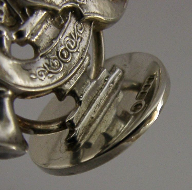 Menuhouder in Sterling Zilver met Muzikaal Thema, Birmingham 1994, Novelty photo vinterior
