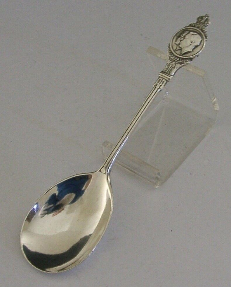 Engels sterling zilveren koninklijke jamlepel 1936 Antiek 20g Coronation