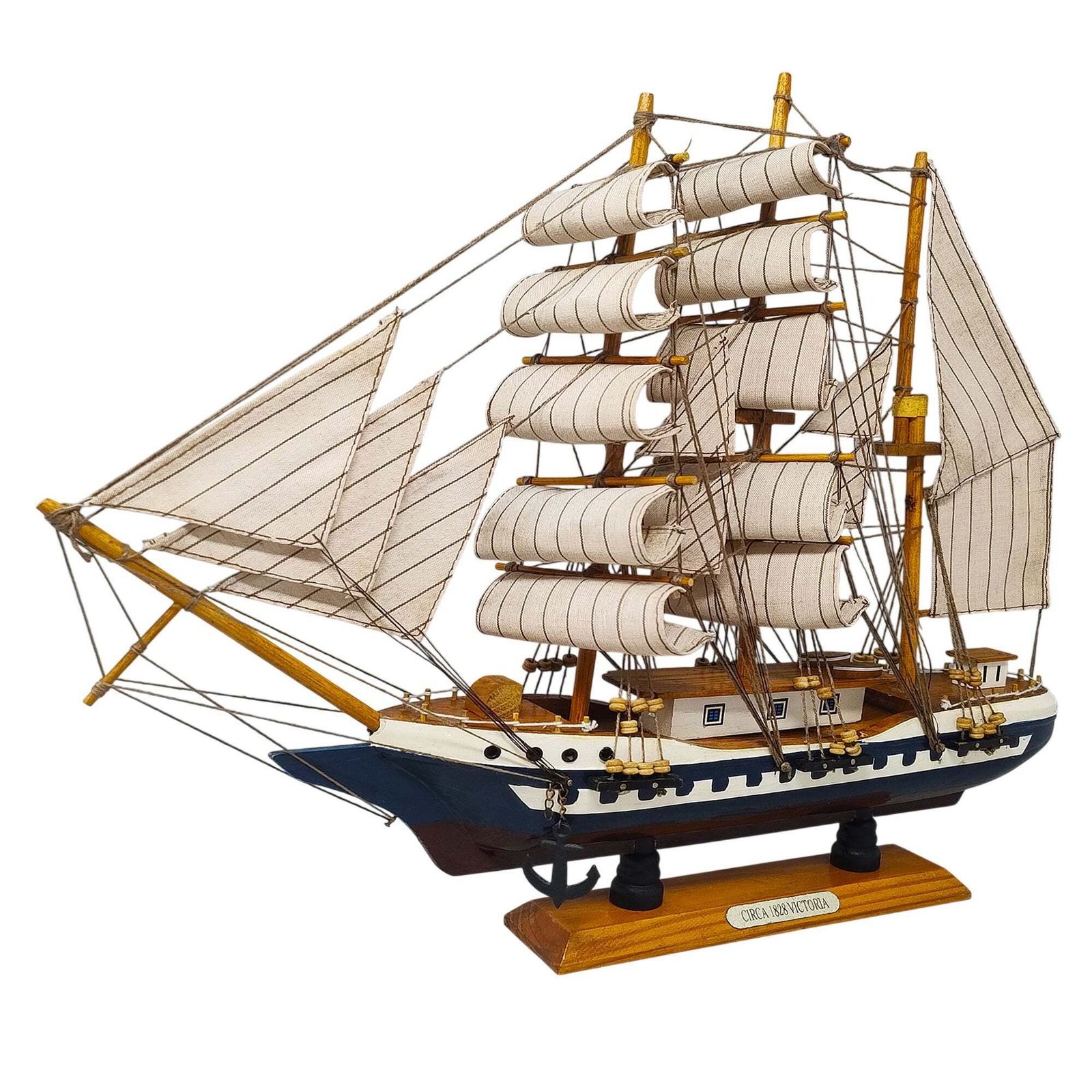Maquette de bateau « Circa Victoria 1828 », années 1970, fabriquée en Angleterre