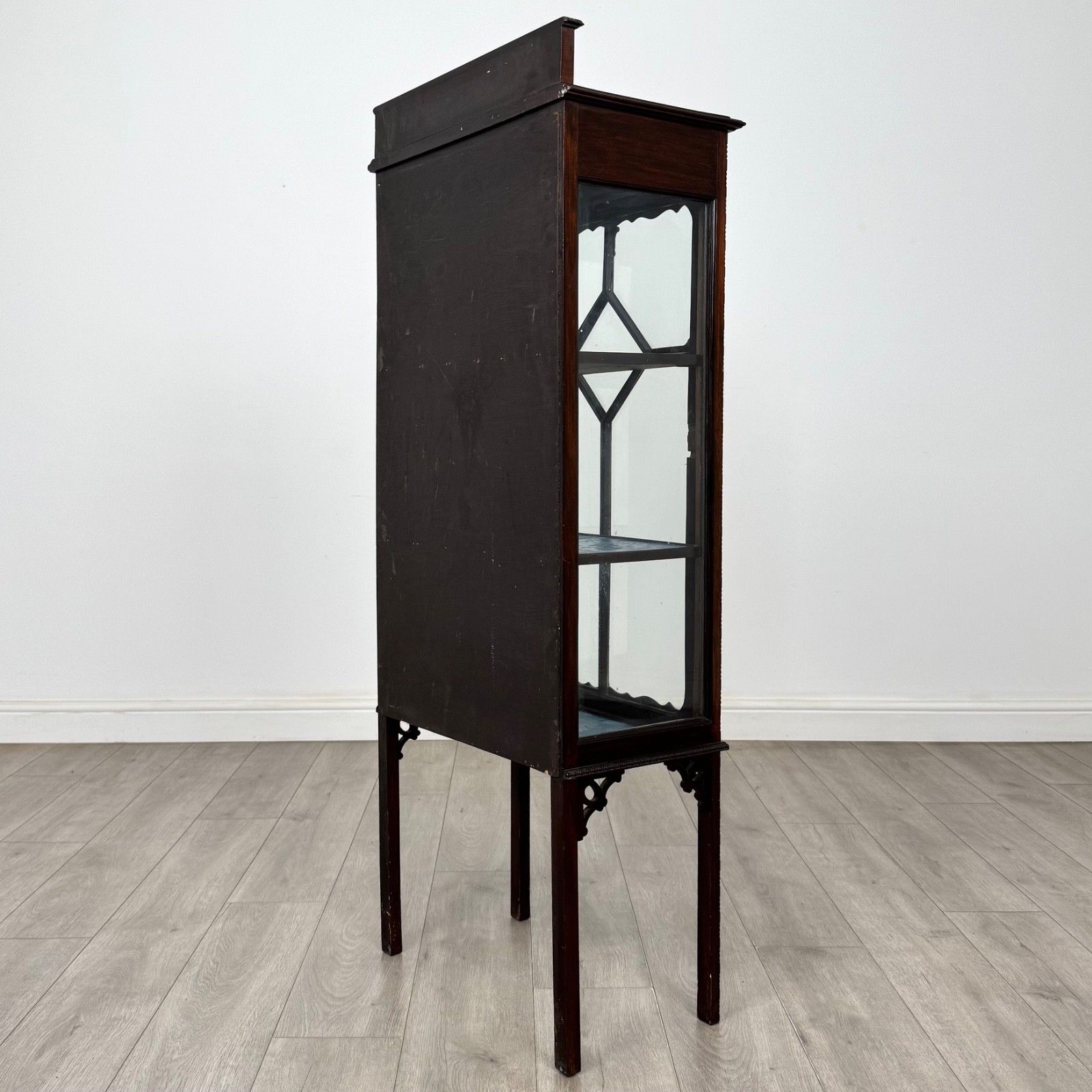 Antique 20th Century Small Edwardian Display Cabinet ( Af 6054 ) photo buy