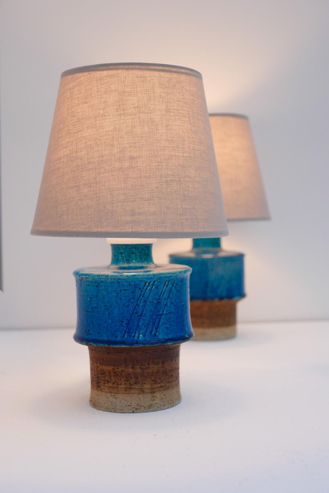 Mid-Century Modern Pottery Tafellampen van Inger Persson, Rörstrand, Zweden photo buy