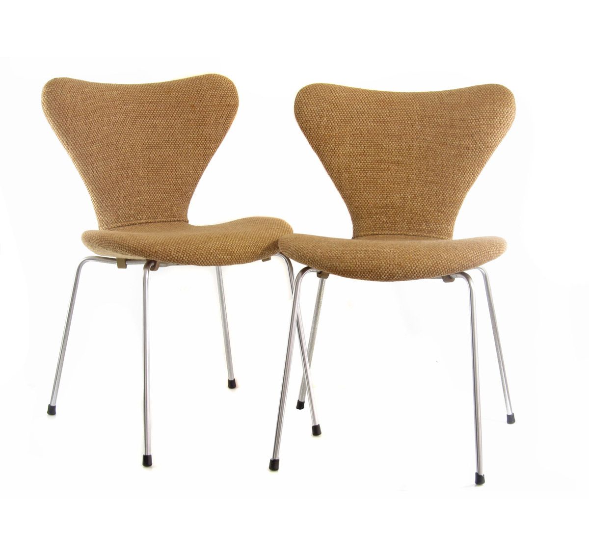 4 Stijlvolle Vroege Fritz Hansen Series 7 Stoelen Arne Jacobsen jaren 1950/60