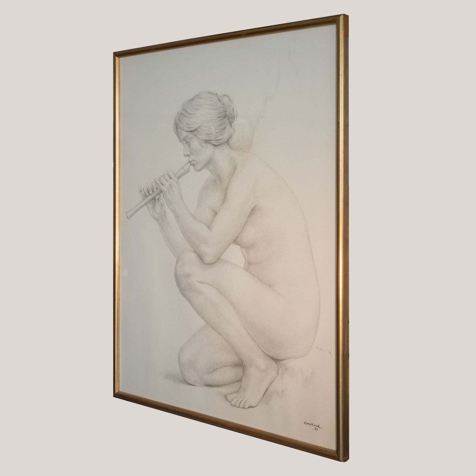 Grote ingelijste tekeningen   Lluís Gallart Y Garcia (1922 1985) photo Kunst