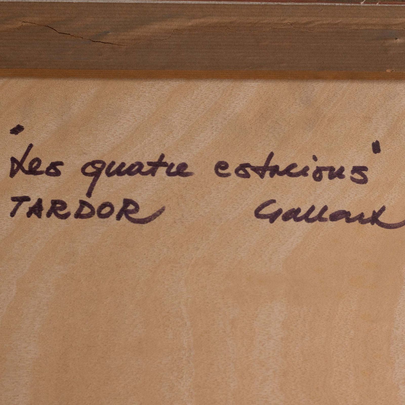 photo vintage Grote ingelijste tekeningen   Lluís Gallart Y Garcia (1922 1985)