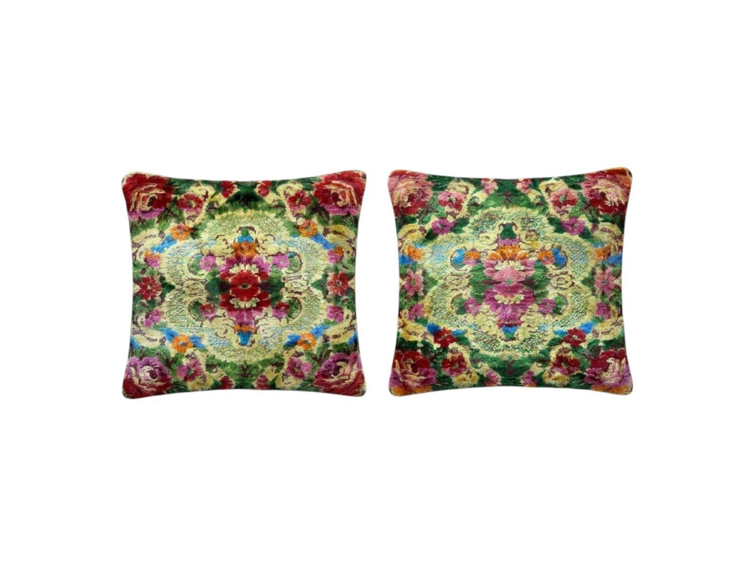 Housse de coussin lombaire kilim anatolien 40 x 47 cm, lot de deux