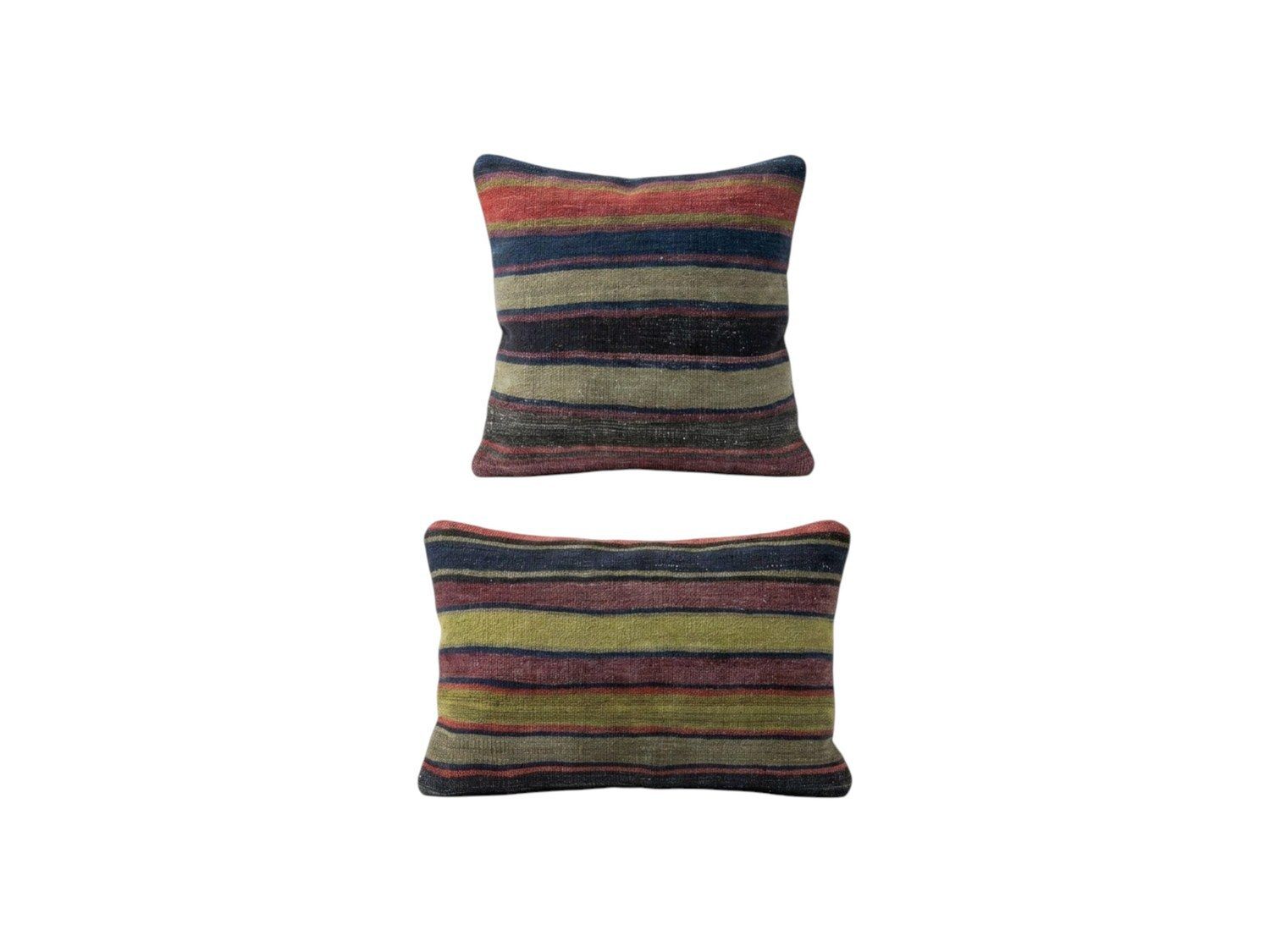 Anatolian Kilim Lumbar Pillow Cover 40 X 60 Cm   Set Of Two