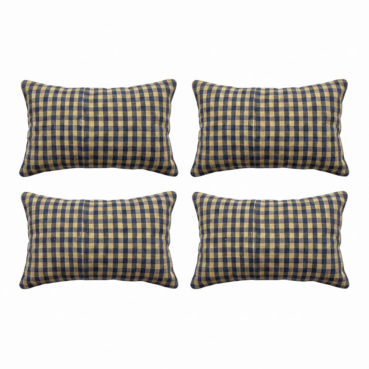 Anatolische Kilim Lumbarkussen Hoes 42 x 61 cm, Set van Vier