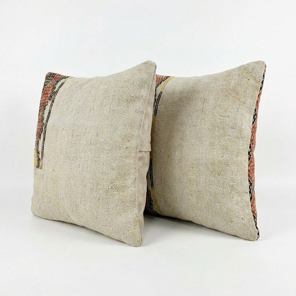 Anatolische Kilim Kussenhoes 60 x 60 cm, Set van Twee photo furniture