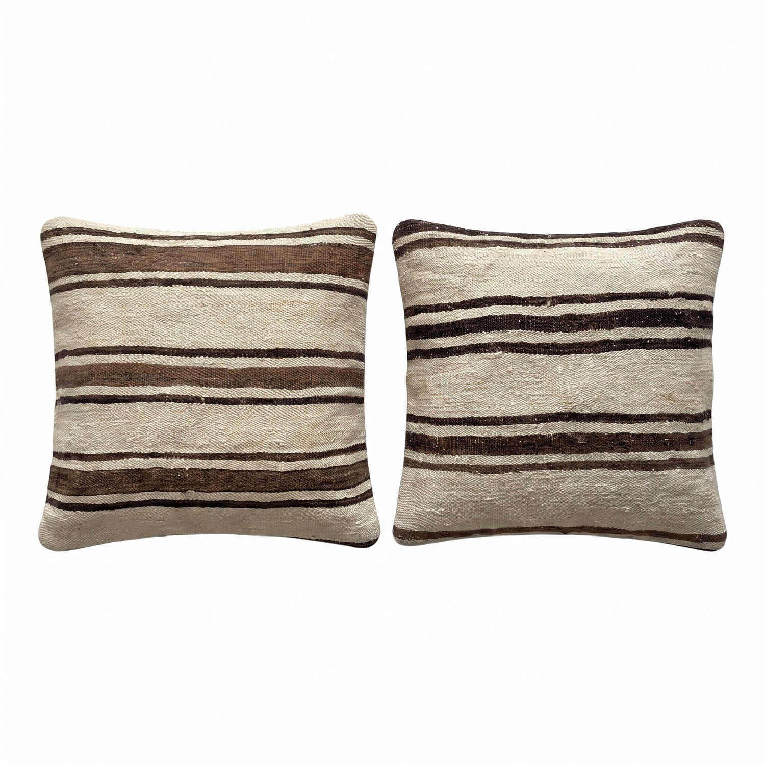 Anatolian Oushak Kilim Kussenhoes 60 x 60 cm, Set van Twee