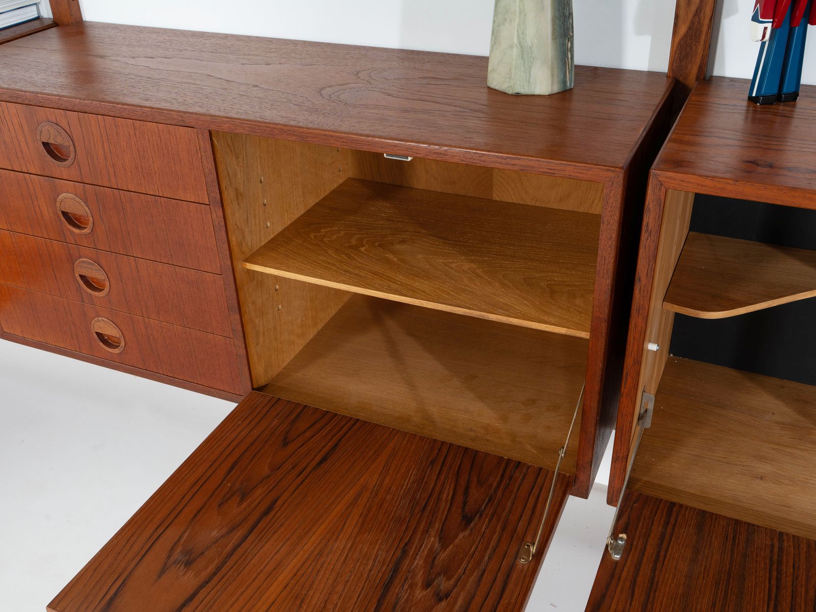 Meubels Teakhouten Modulaire Kast, Deens Design, jaren 1960, Ontworpen Door Rud Thygesen & Johnny Sørensen, Geproduceerd Door Hg Furniture photo