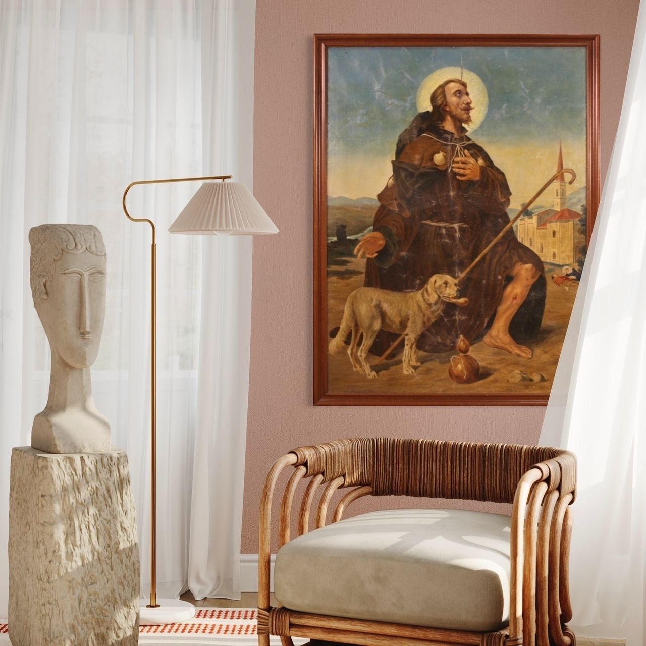 photo buy Great Religious Painting Of The 20th Century, Saint Roch