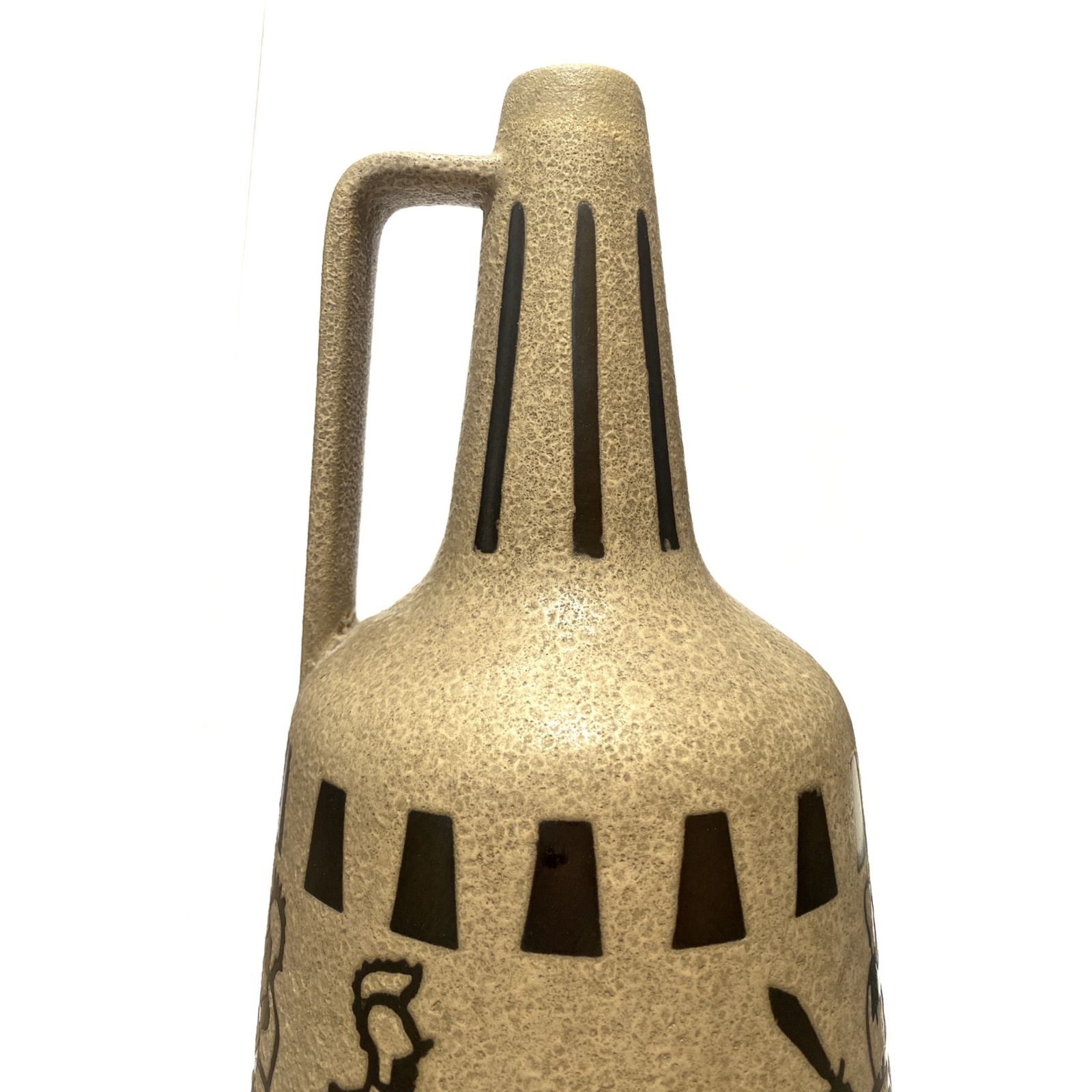 Ceramano 6132/40 Vloervaas door Hans Welling, jaren 1960, West-Duits aardewerk photo Woonaccessoires