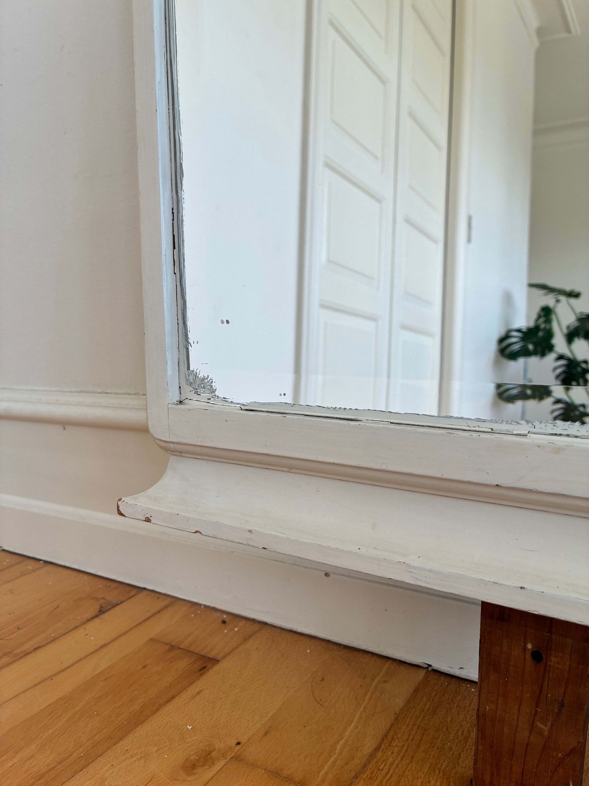 Large Antique European Full Length Floor Mirror, Early 20th Century photo vinterior