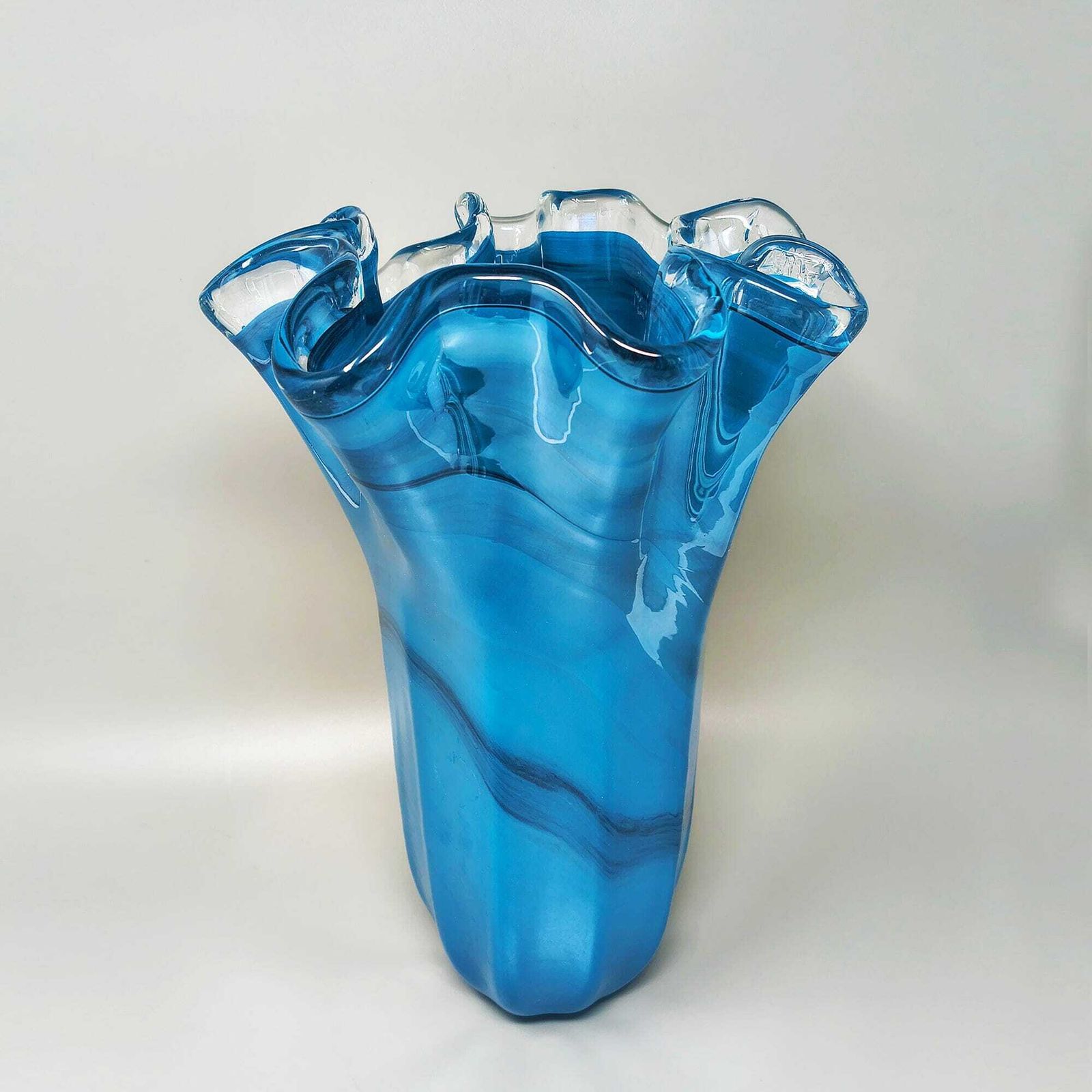 Fazzoletto vaas van Murano-glas door Dogi, jaren 1970, gemaakt in Italië photo Woonaccessoires