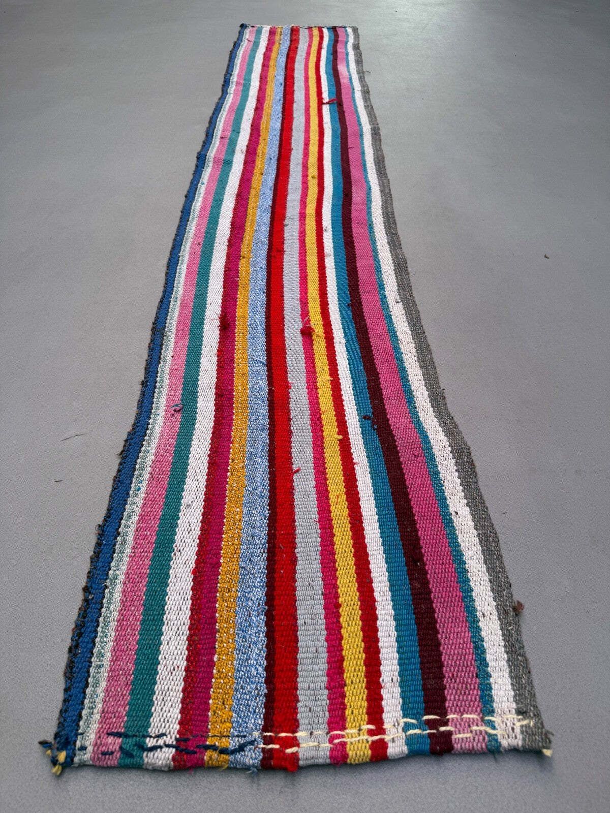 Narrow Kilim Runner 44x250 Cm Shabby Chic, Vintage Turkish Kelim 2570