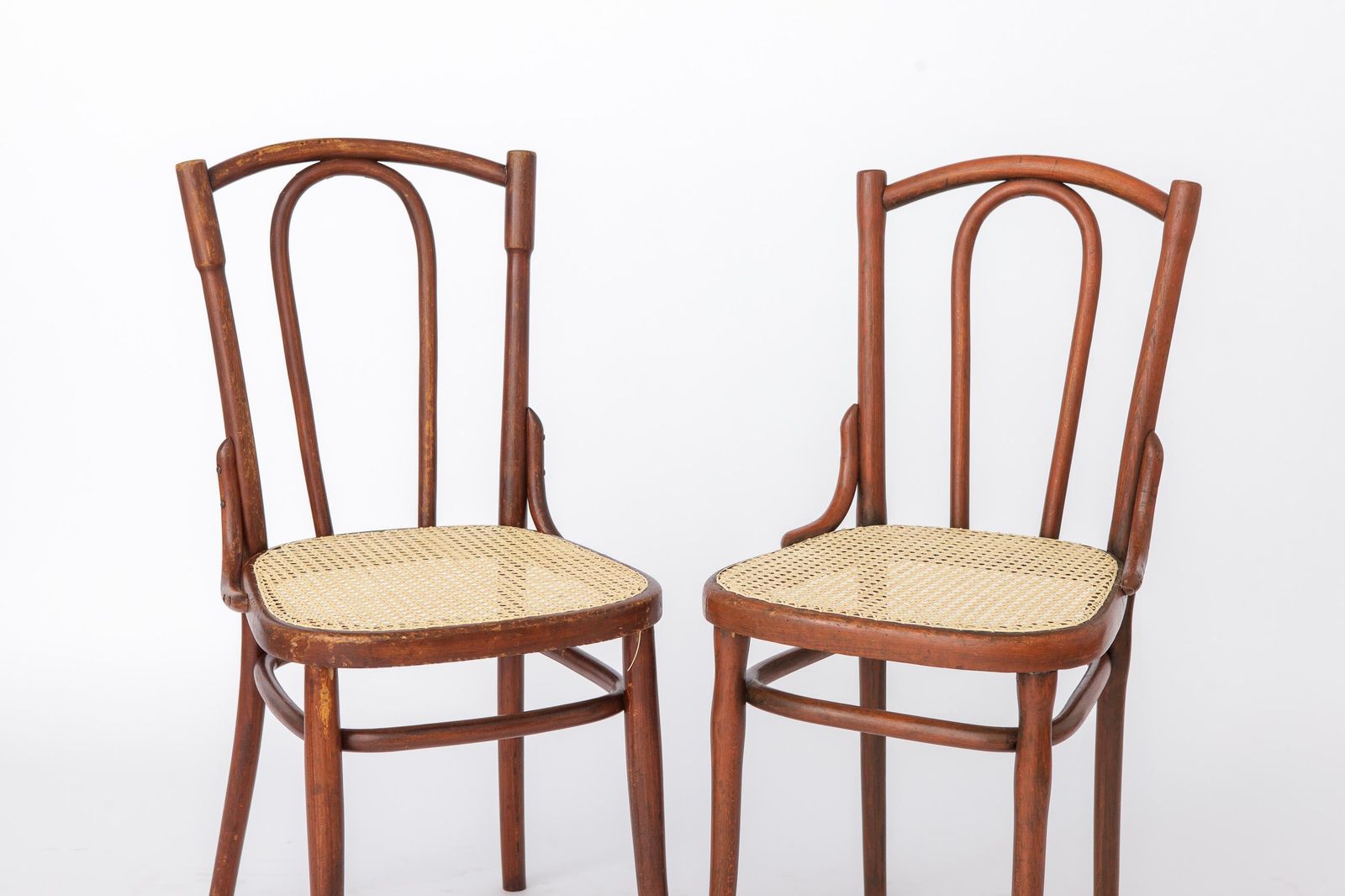 Furniture Antique Bentwood Chair In The Style Of Thonet No. 56 | Austrian Rattan Bistro Chair | 1930s photo
