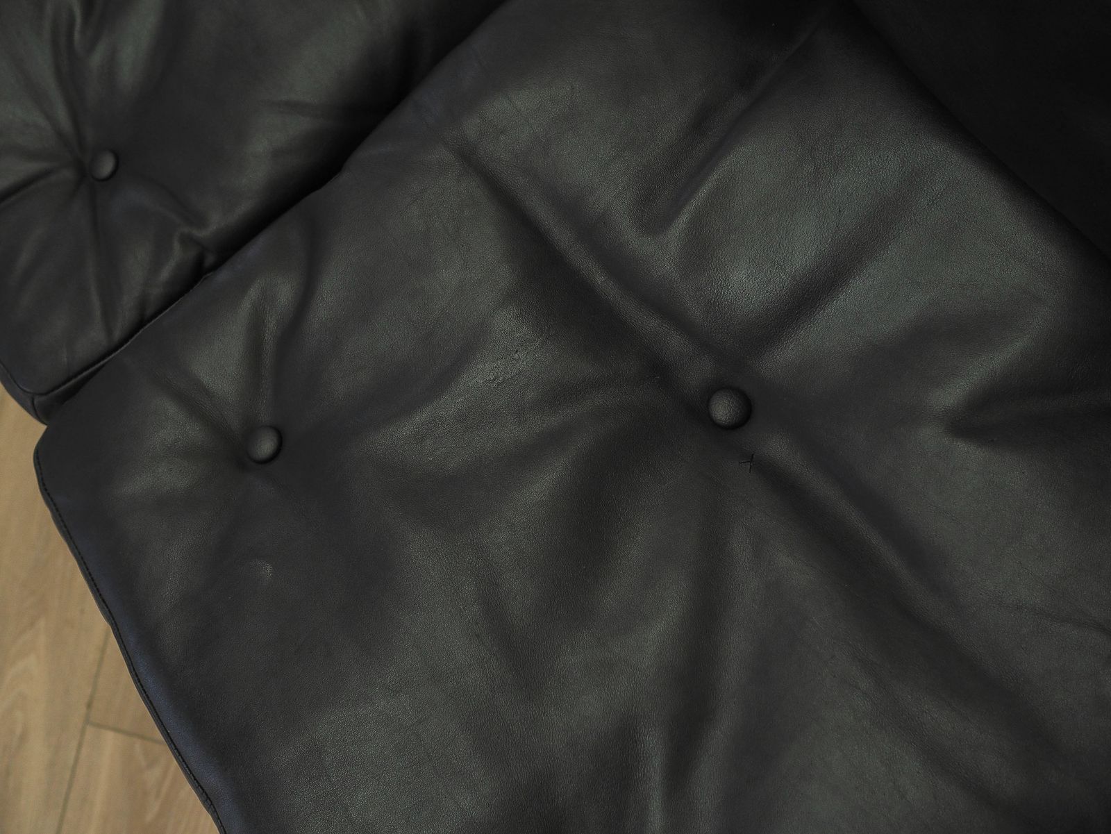 photo for sale Three Seater Sofa By Gunnar Myrstrand For Källemo, Wood And Leather, 1960s