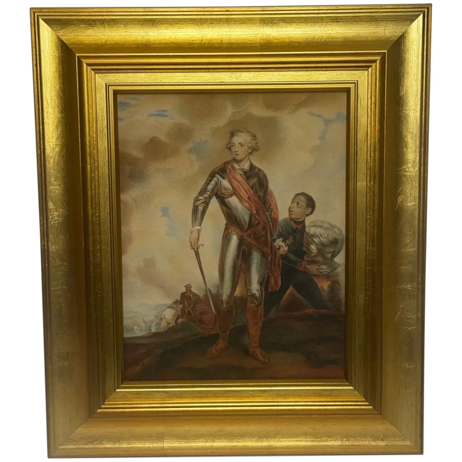 18e-eeuws schilderij, Earl Charles Stanhope met Marcus Richard Fitzroy Thomas