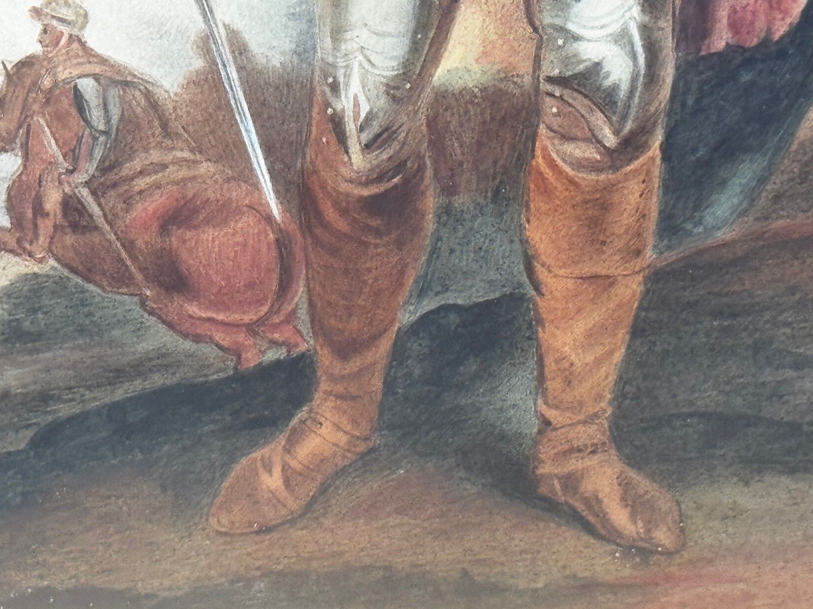 18e-eeuws schilderij, Earl Charles Stanhope met Marcus Richard Fitzroy Thomas photo buy