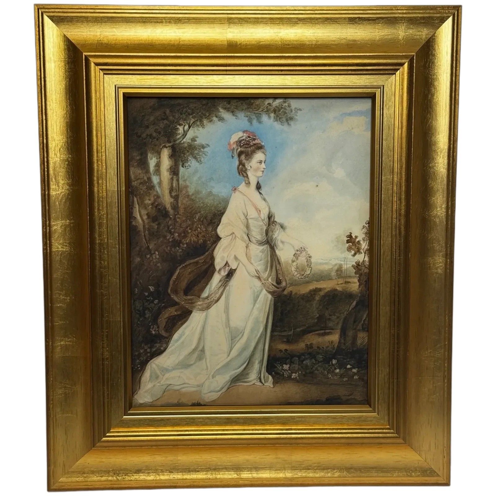 18e-eeuws portret van Lady Jane Stanhope naar Sir Joshua Reynolds