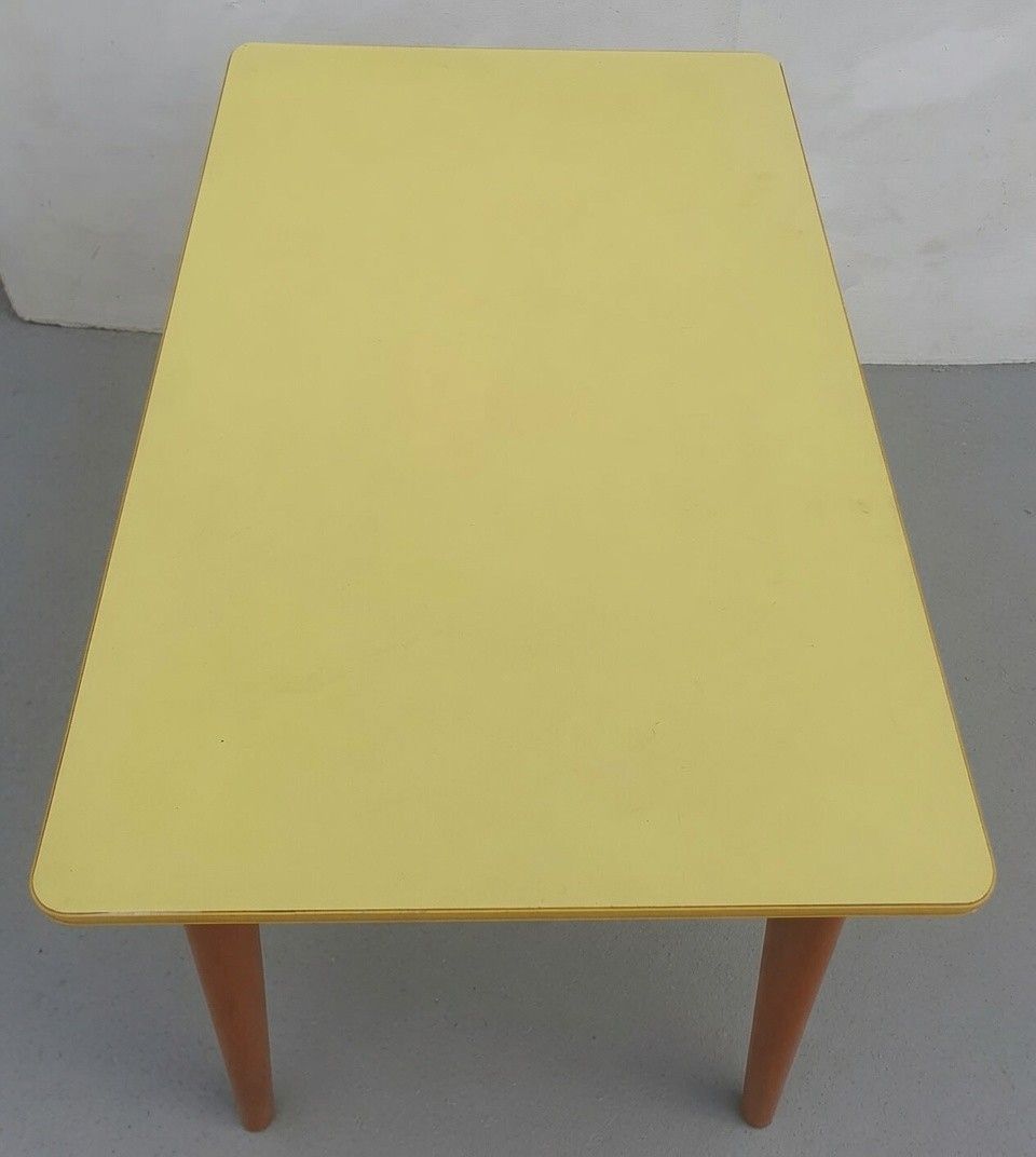 Vintage Mid Century Formica Kitchen Table photo vinterior