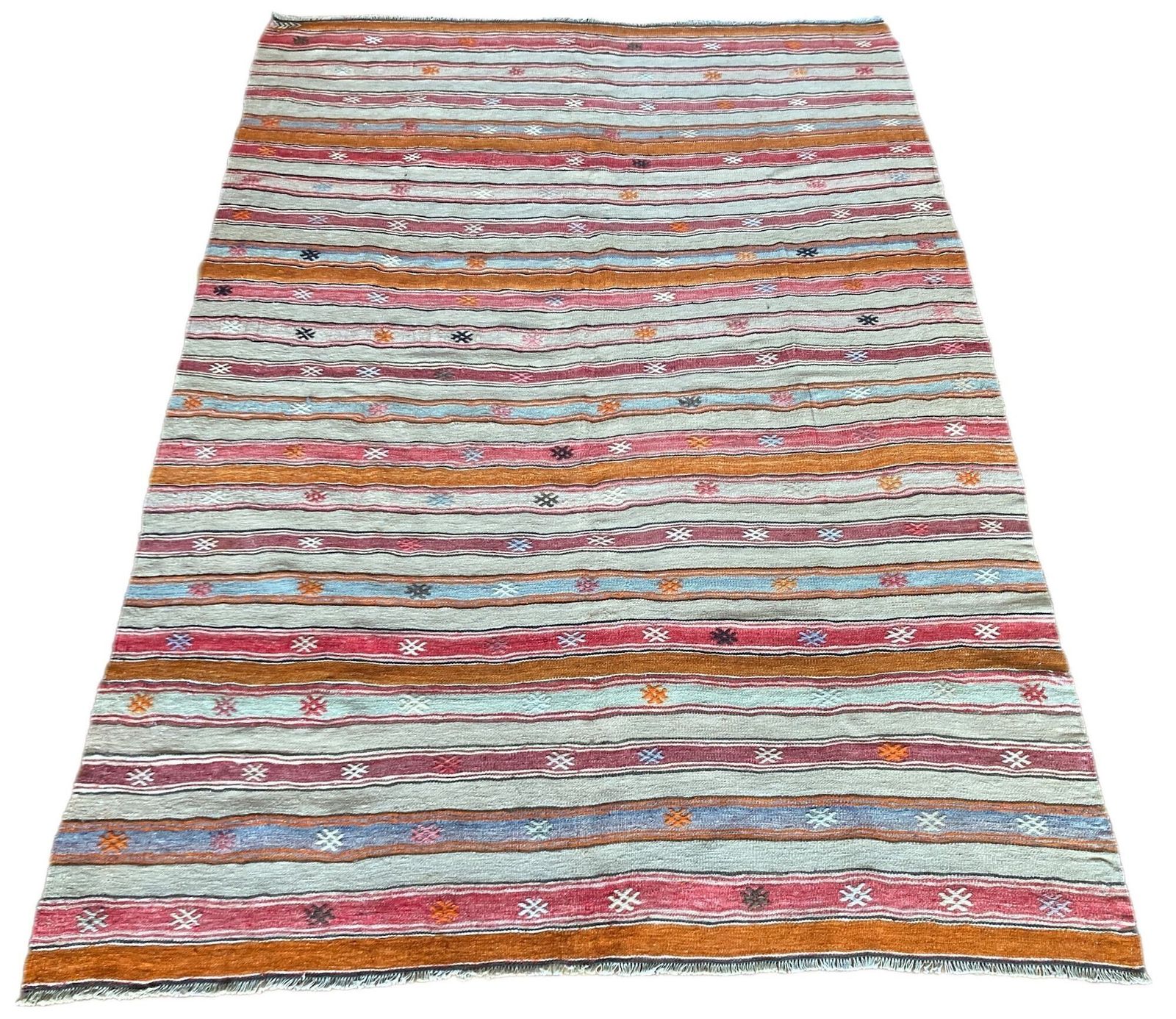 Vintage Anatolian Kilim 2.56m X 1.80m photo furniture