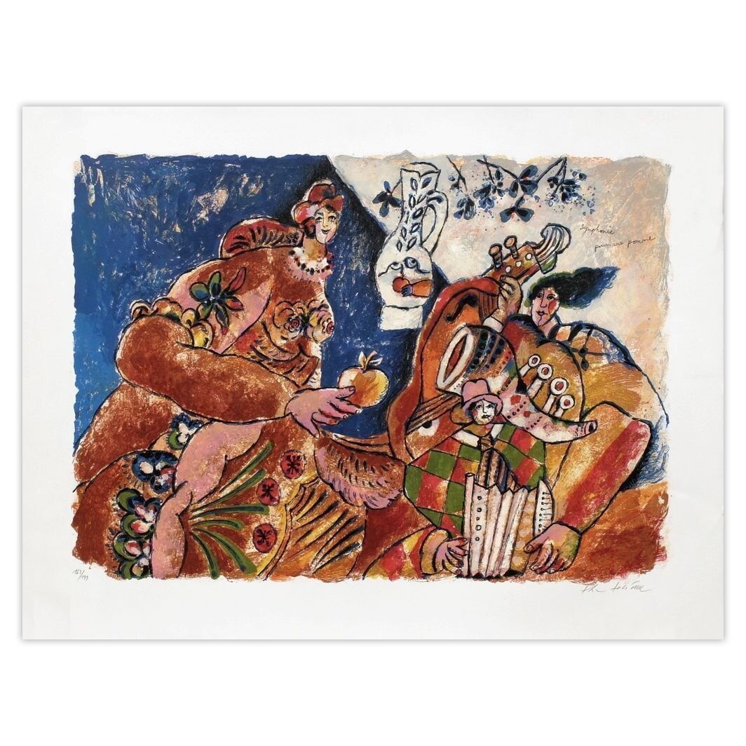 Théo Tobiasse Signed Lithograph Un Chant D'exil Et De Lumière : Symphonie... 1999