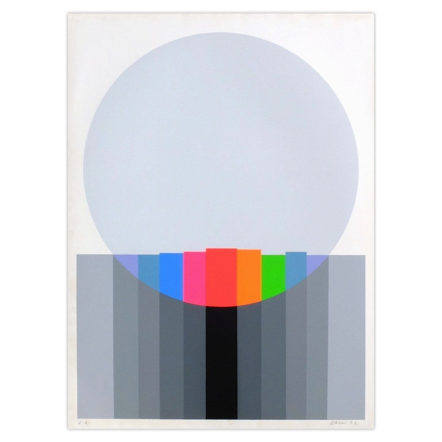 Eugenio Carmi Signed Screenprint Mutazione II 1972
