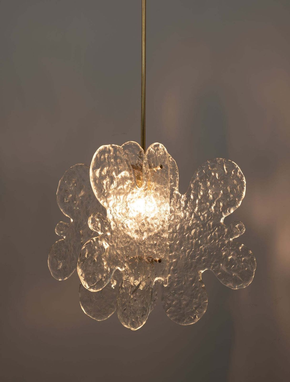 Carlo Nason Mid-Century Modern Italiaanse Murano glazen hanglamp voor Mazzega, jaren 1970 photo vinterior
