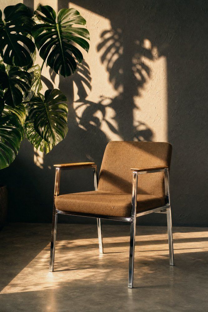 Mid-Century Modern Duitse Bruine Vergaderstoel Van Drabert, jaren 1970 photo 891.0