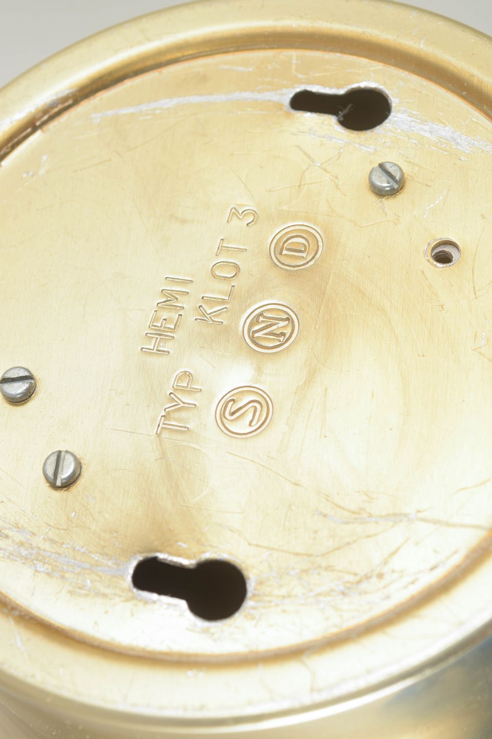 Lenart Centervall voor Hemi, Zweden. "Klot 3" Tafellamp in Aluminium, 1975. photo Verlichting