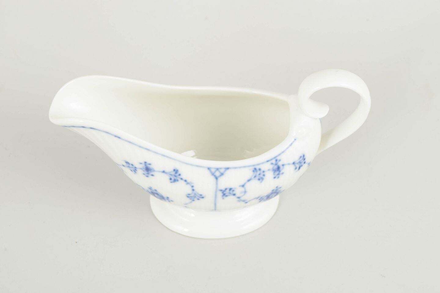 Royal Copenhagen. Blue Fluted Plain Small Butter Sauce Boat. Dated 1963 photo furniture