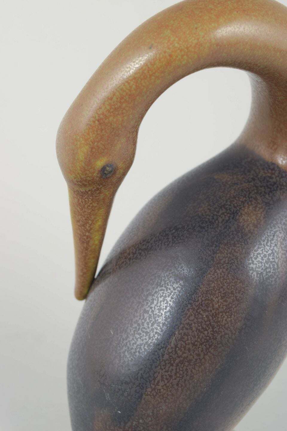 Knud Basse, Bornholm, Denmark. Stoneware Figure Of Bird, 1960s photo Art