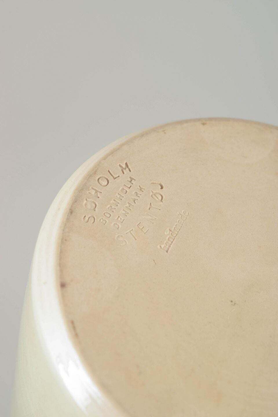 Søholm, Denmark. Cylindrical Stoneware Vase With Hare’s Fur Glaze. 1970s photo Home Decor