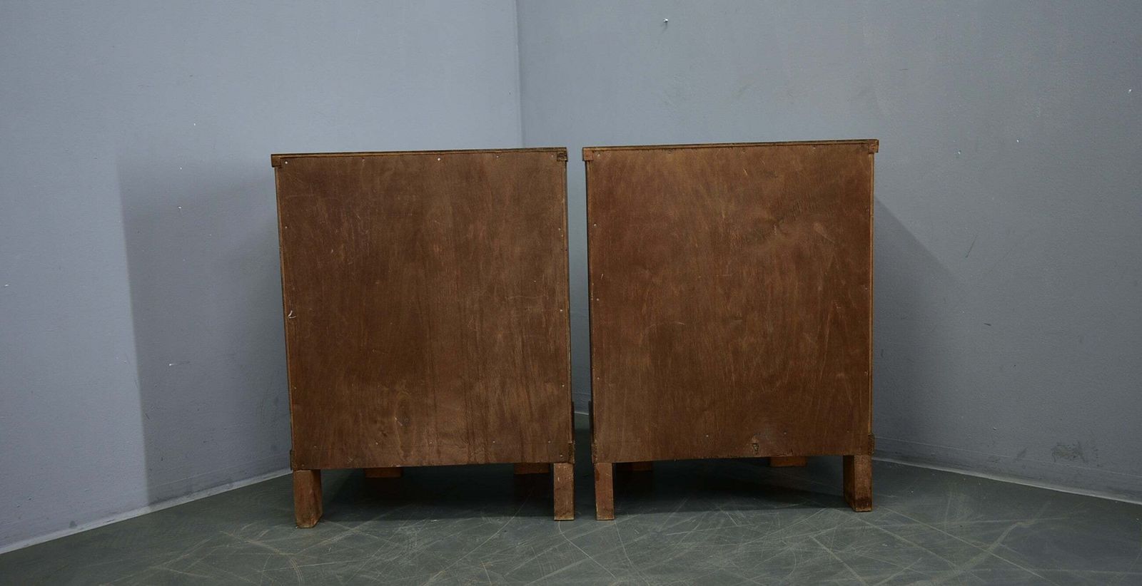 photo buy 1933s Pair Of Art Deco Bedside Tables, Czechoslovakia