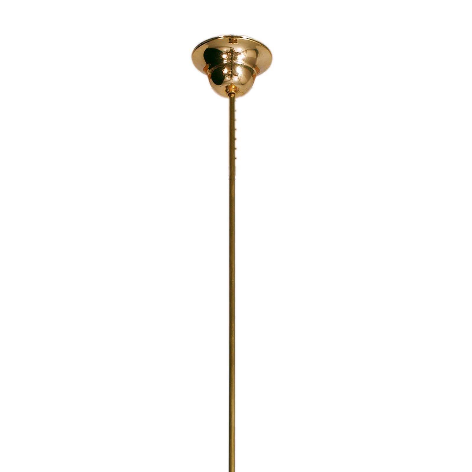 Italian Brass Murano Lattimo Glass Pendant By Luigi Caccia Dominioni For Azucena photo furniture