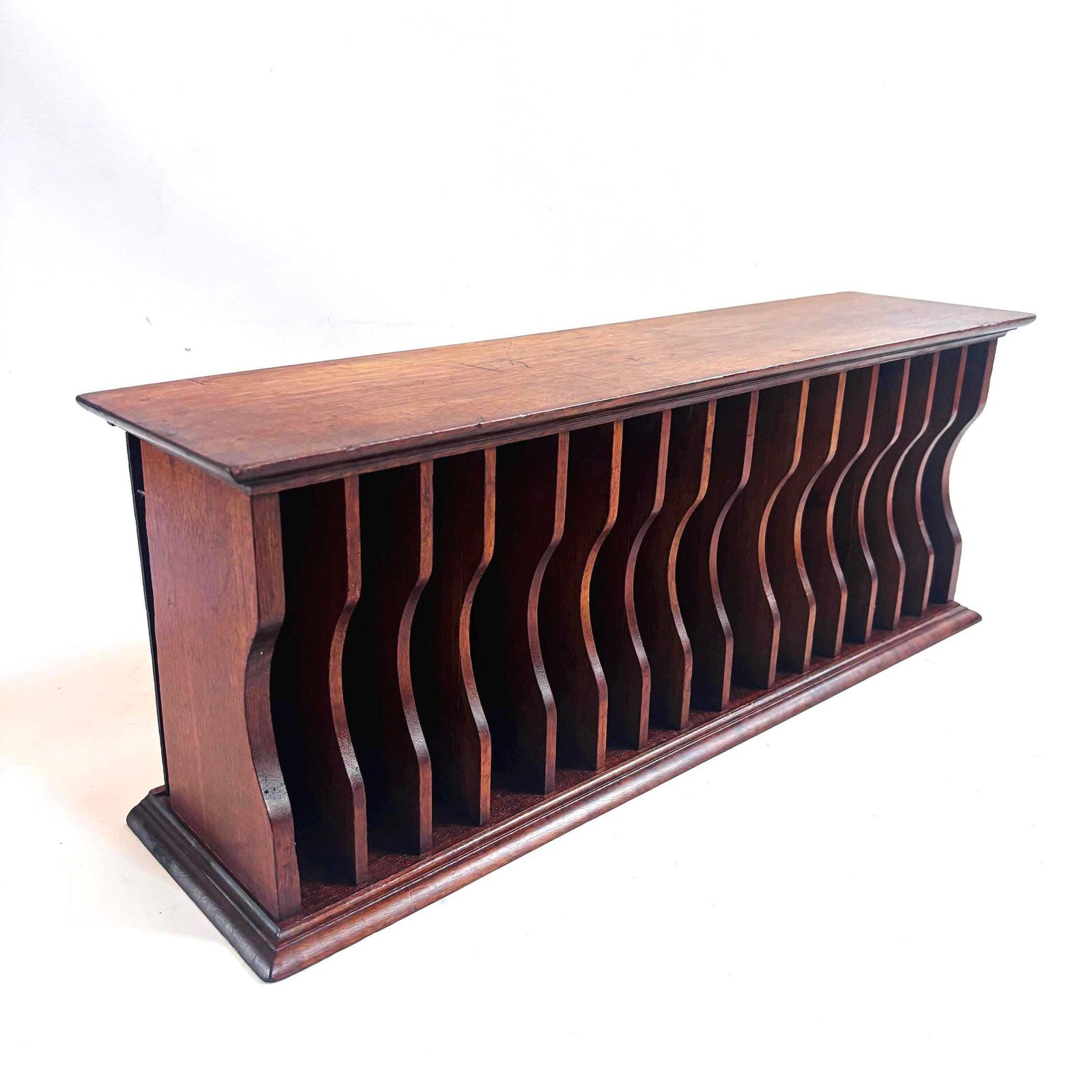 Casier à partitions d'époque édouardienne en acajou, organiseur de bureau, vers 1910