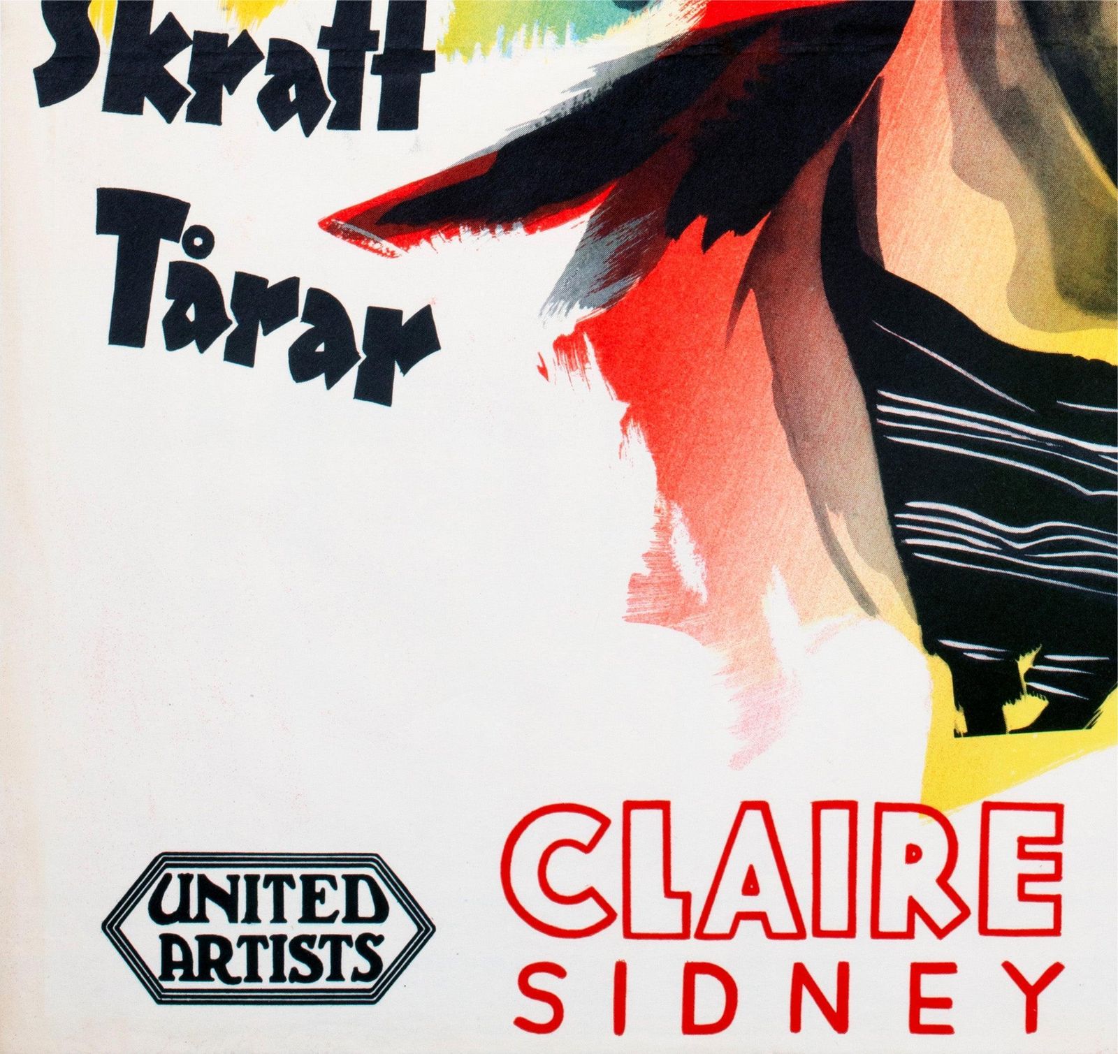 Affiche suédoise du film Limelight, 1952, Gösta Åberg photo buy