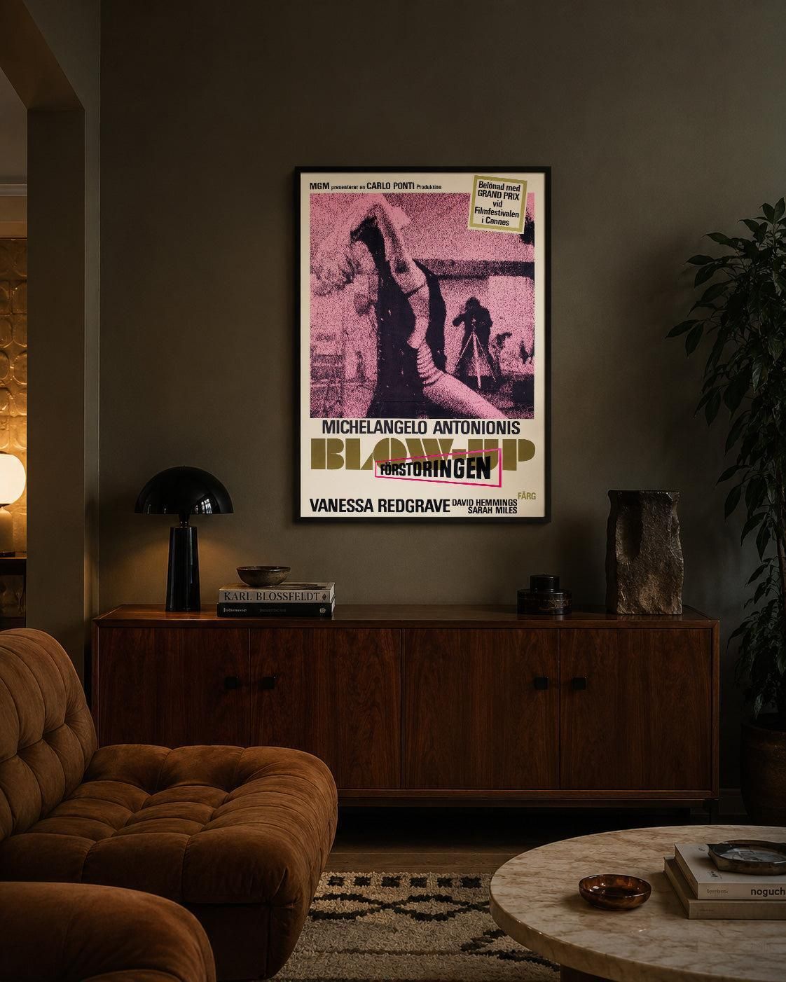 Blow Up 1966 Zweedse filmaffiche photo furniture