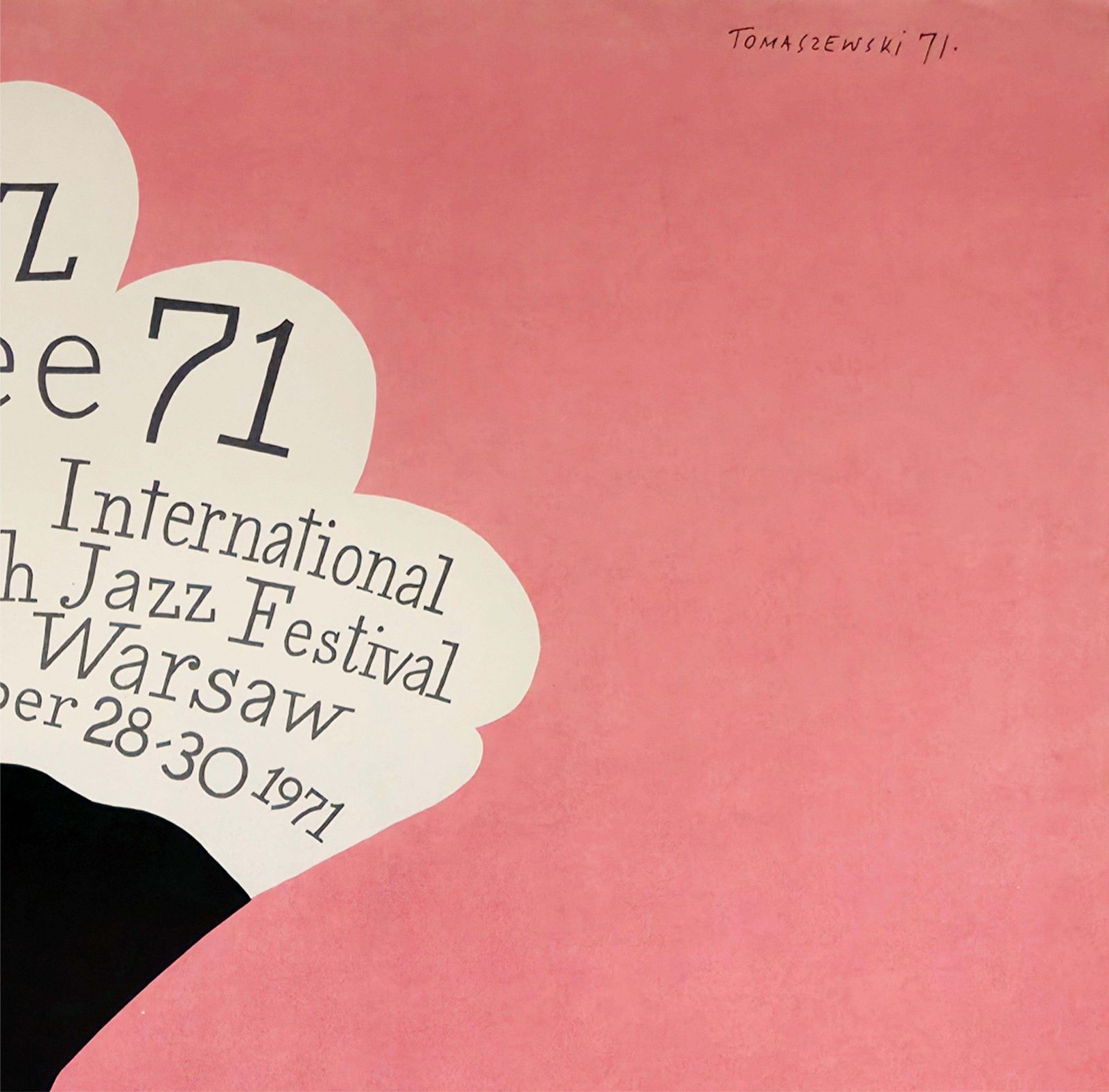 Jazz Jamboree 1971 Polish Jazz Festival Poster, Henryk Tomaszewski photo Art