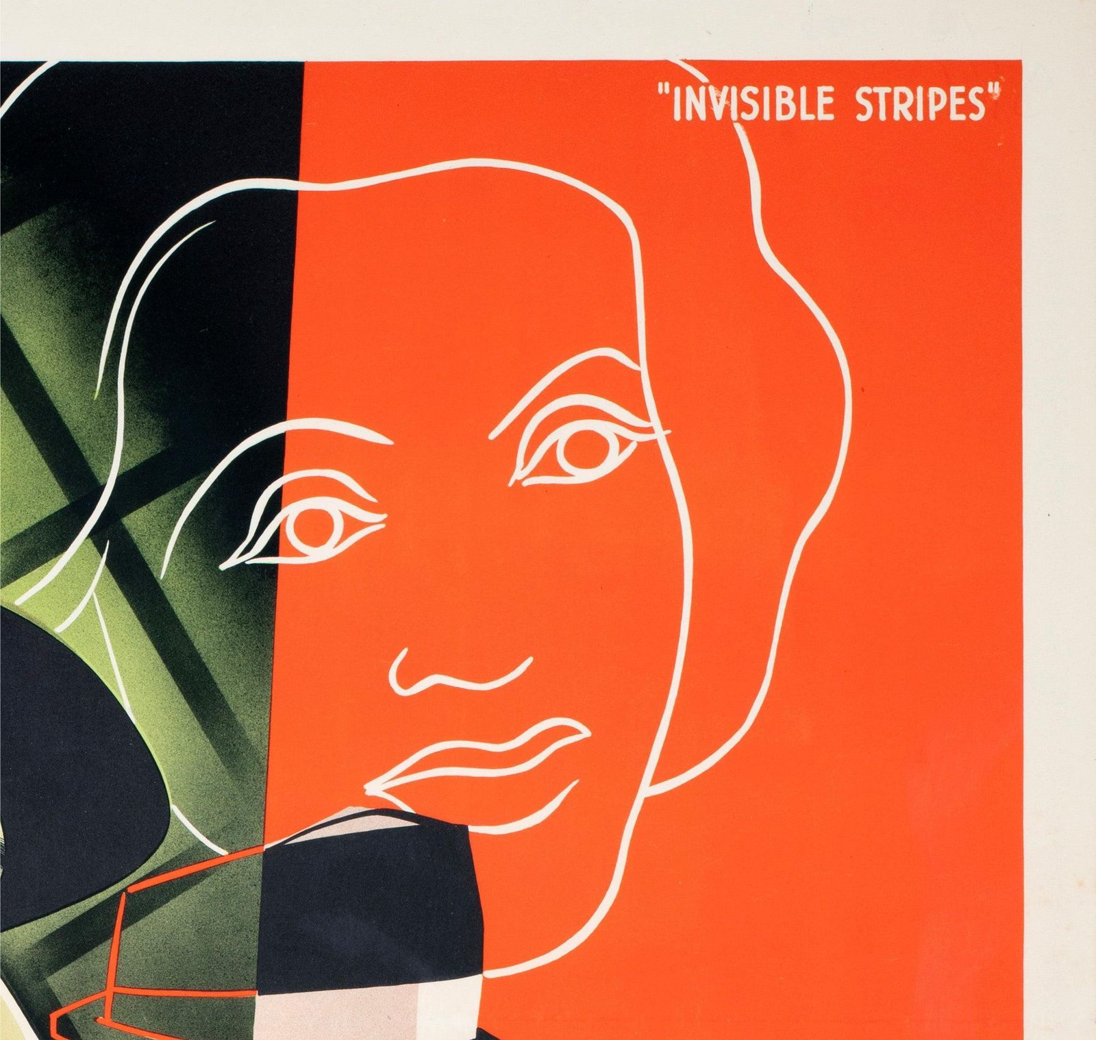 Affiche suédoise du film Invisible Stripes, 1940 photo Art
