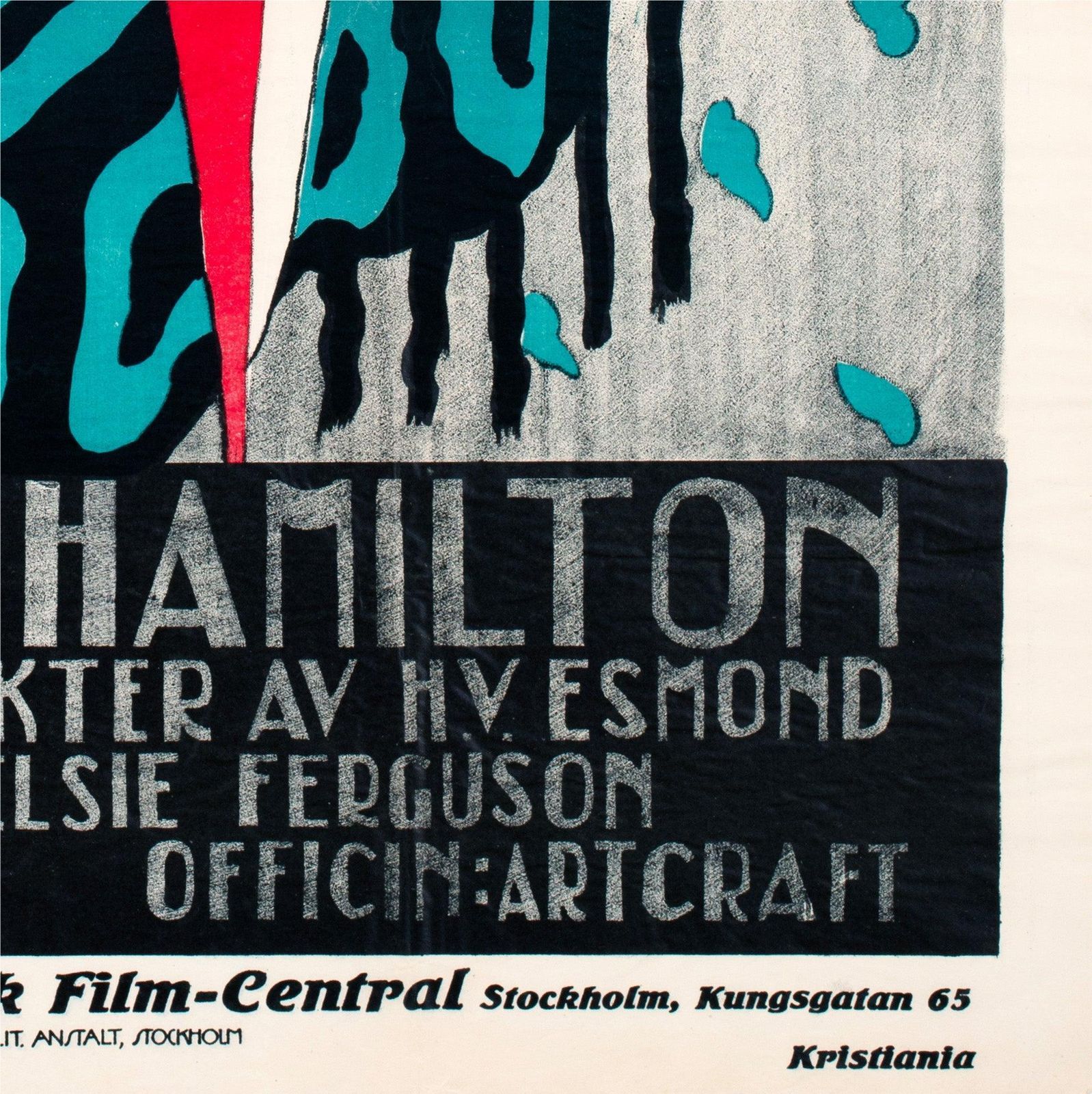Affiche suédoise du film Under The Greenwood Tree, vers 1920 photo vintage