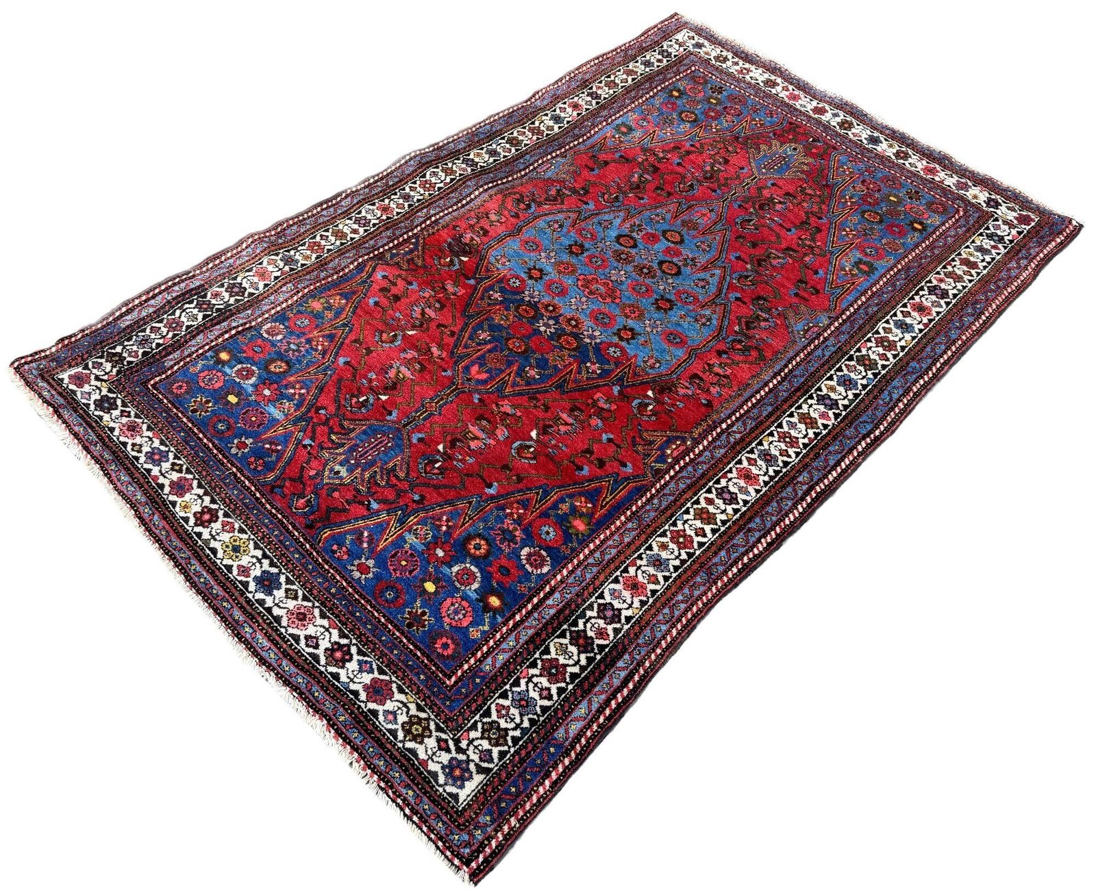 Antique Hamadan Rug 1.96m X 1.30m photo for sale