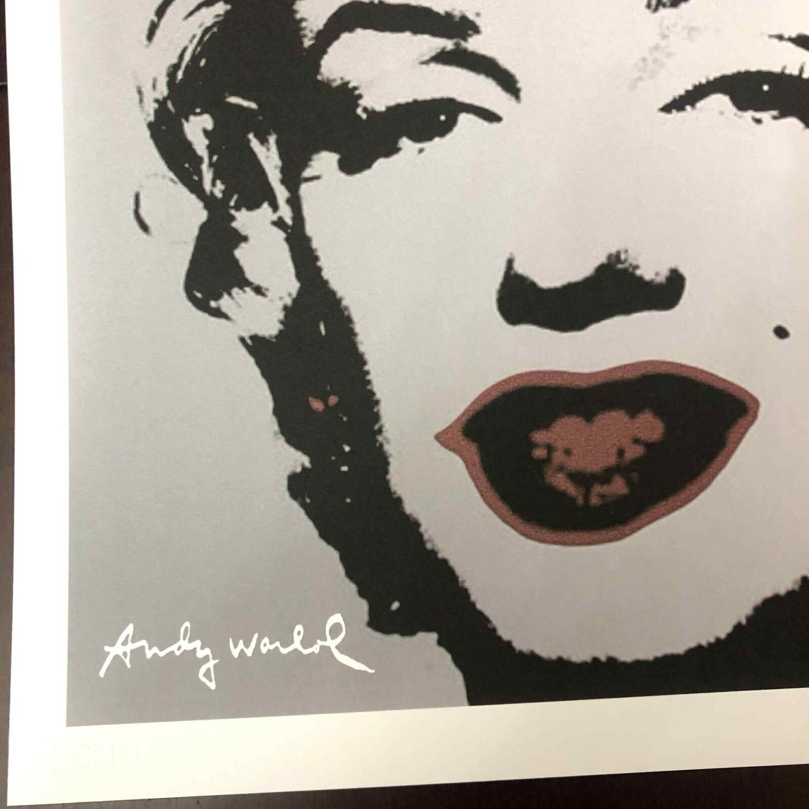 Andy Warhol Lithografie 50x50 cm Nieuwe Cmoa Editie Met Certificaat photo vintage