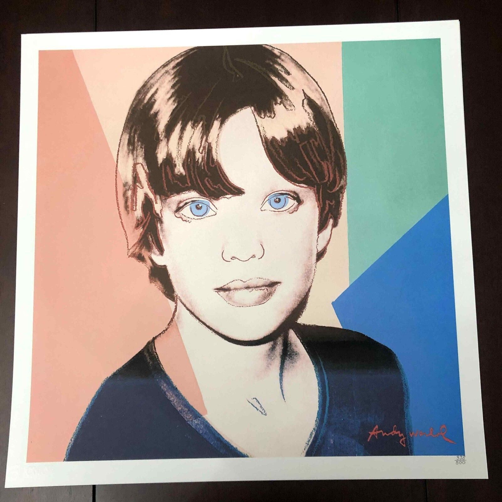 Andy Warhol Lithografie 50x50 cm Nieuwe Cmoa Editie Met Certificaat