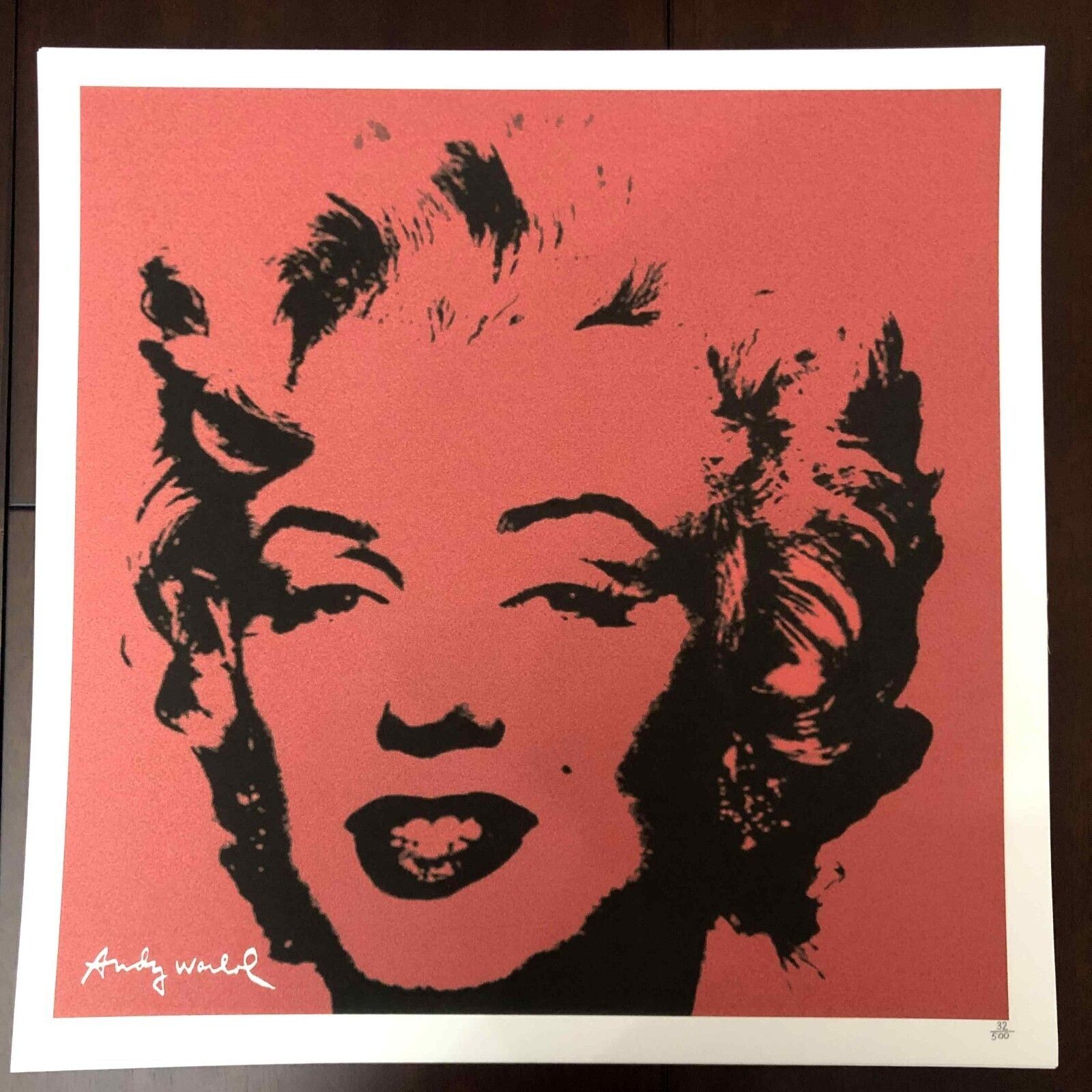 Andy Warhol Lithografie 50x50 cm Nieuwe Cmoa Editie Met Certificaat
