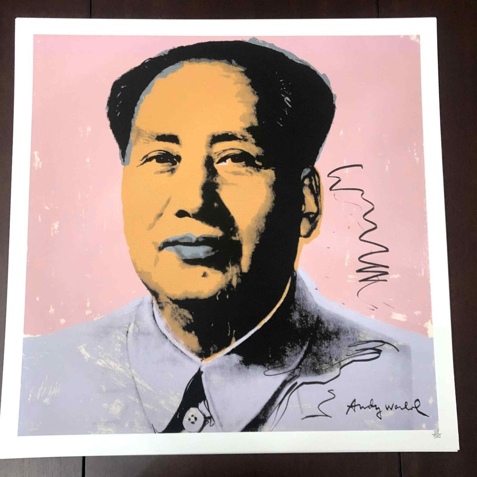 Andy Warhol Lithografie 50x50 cm Nieuwe Cmoa Editie Met Certificaat