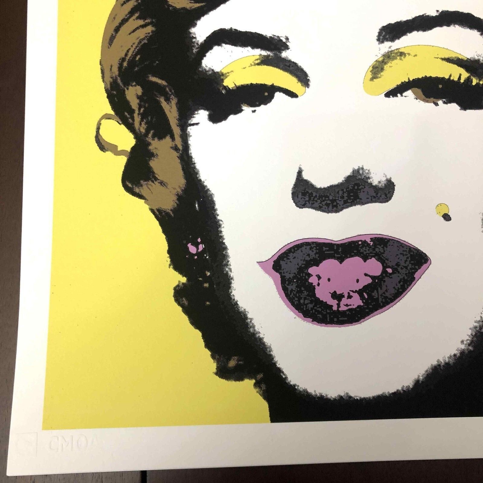 Andy Warhol Lithografie 50x50 cm Nieuwe Cmoa Editie Met Certificaat photo vintage