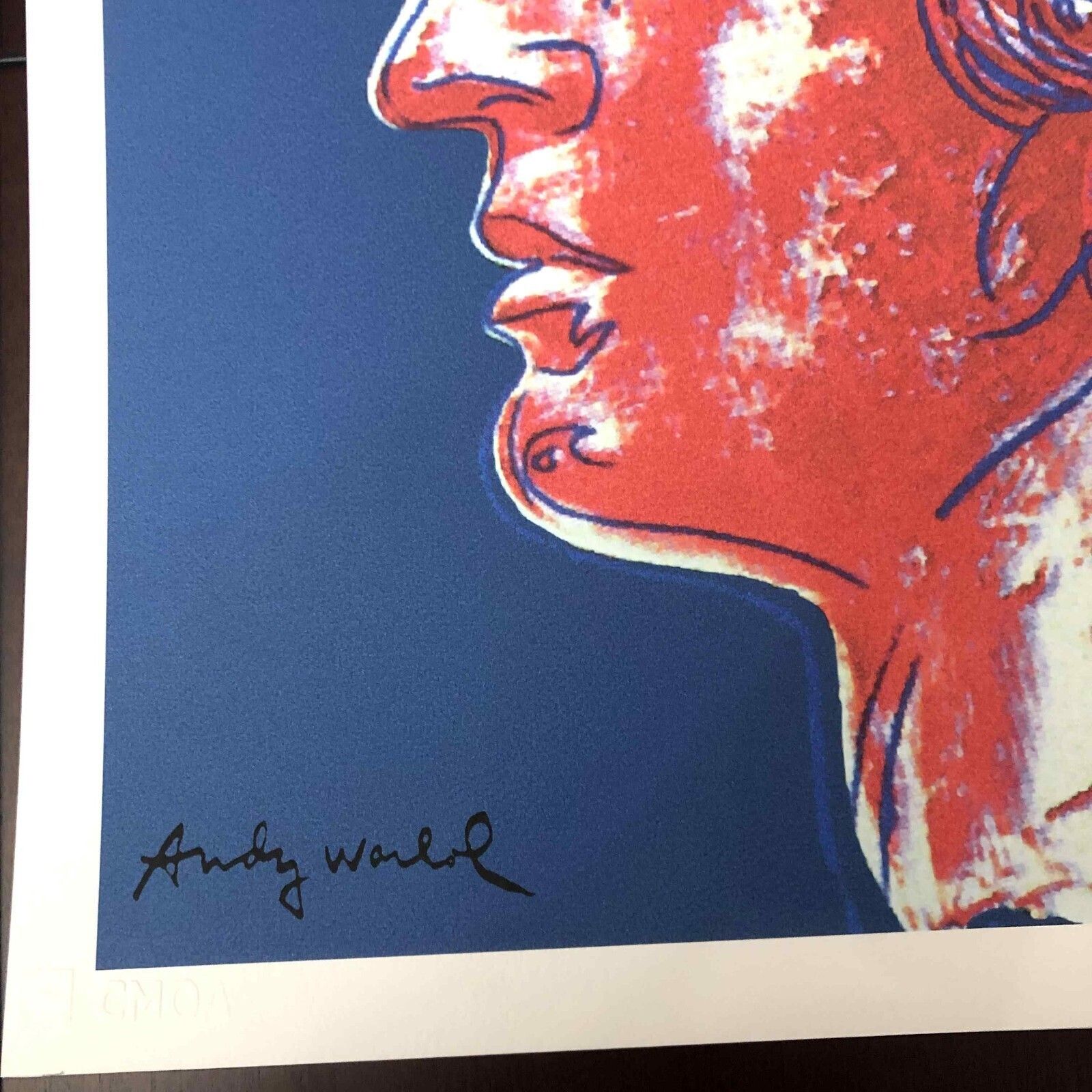 Andy Warhol Lithografie 50x50 cm Nieuwe Cmoa Editie Met Certificaat photo vintage