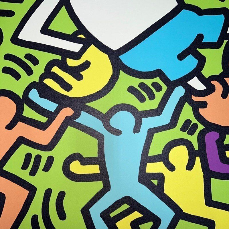 Naar Keith Haring, Andy Mouse, print photo 3850.0